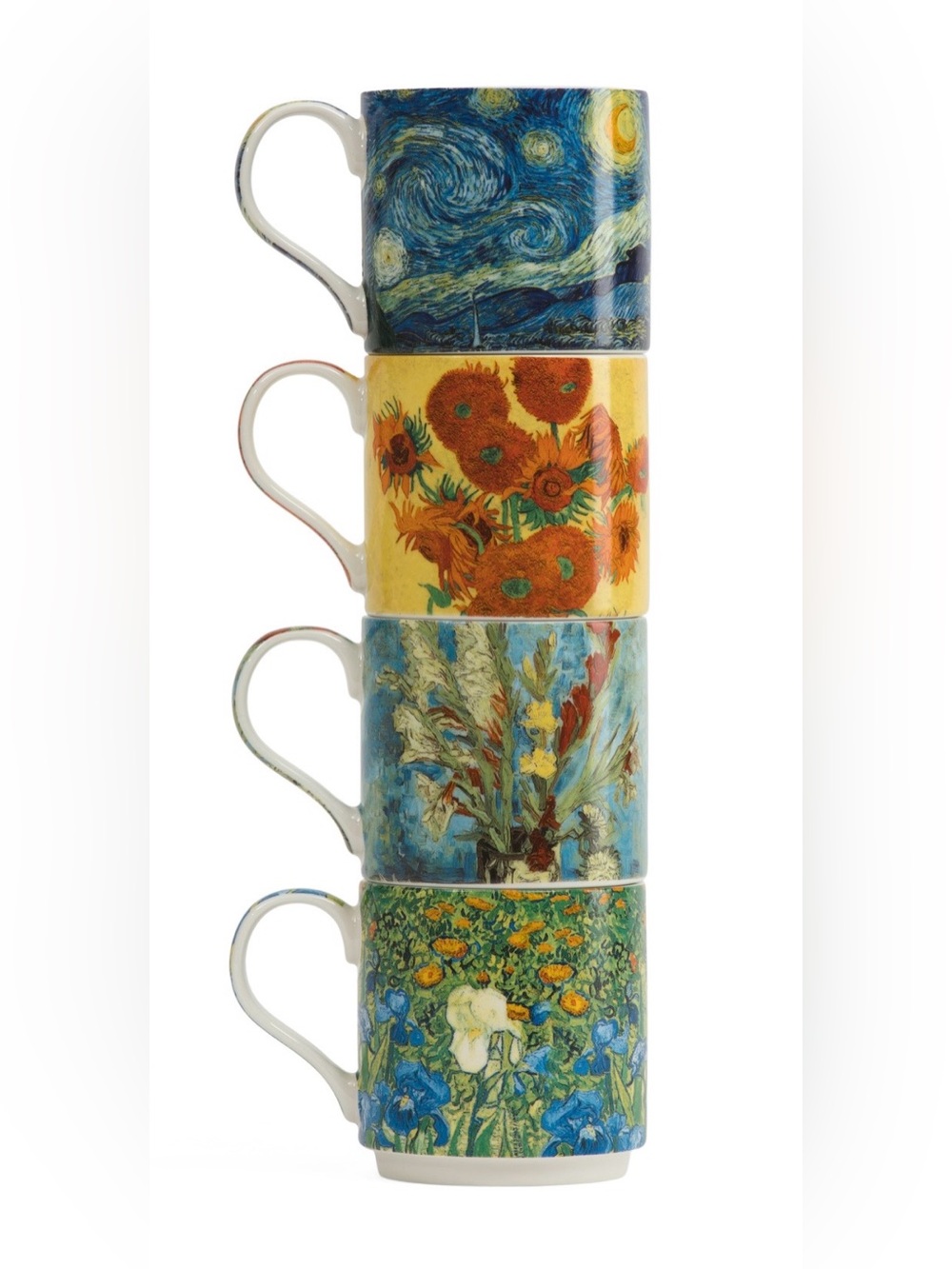 Van Gogh 4pack Stacking Mugs